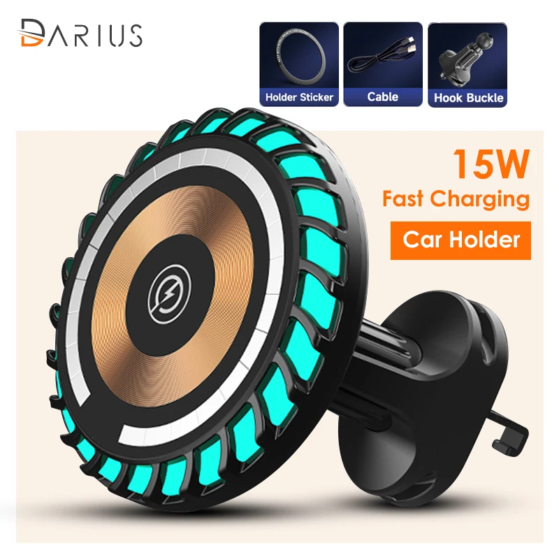 Music LED Lights 15W Magnetic Wireless Charger Mount Car Holder For iPhone 11 12 13 14 Pro Max Samsung Phone Stand Fast Charging
Music LED Lights 15W Magnetic Wireless Charger Mount Car Holder For iPhone 11 12 13 14 Pro Max Samsung Phone Stand Fast Charging