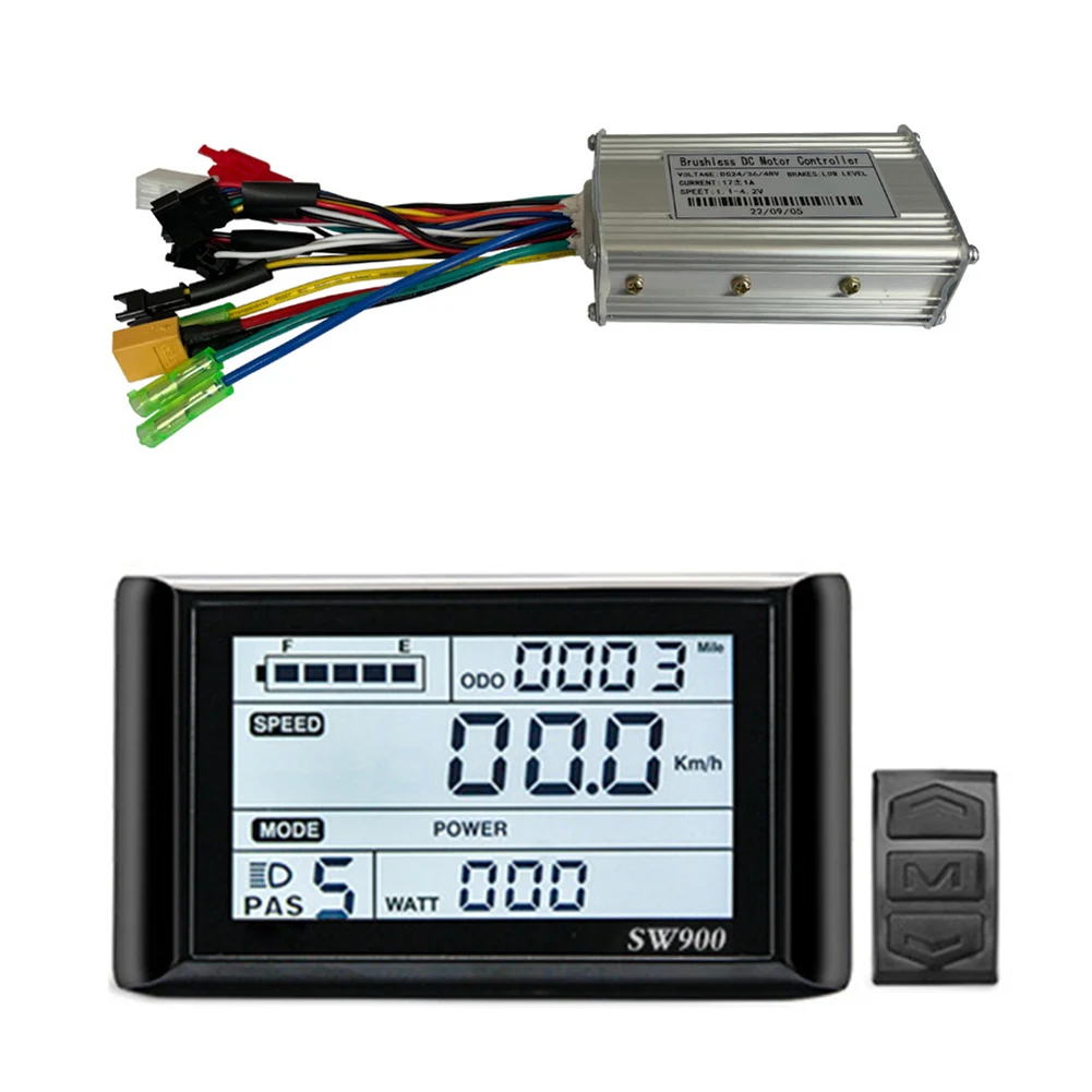 Sine Wave Controller No.2 Protocol Controller SW900 Display 17A 24/36/48V 350W For Ebike Electric Scooter Druable
Sine Wave Controller No.2 Protocol Controller SW900 Display 17A 24/36/48V 350W For Ebike Electric Scooter Druable