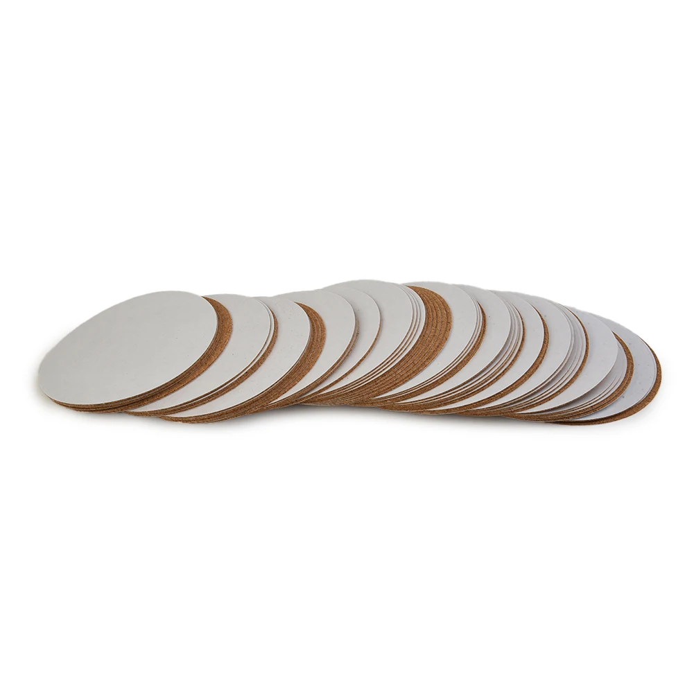 

60pcs Self-Adhesive Cork Coasters Round Cork Mats Natural Wooden Slip Slice Cup Mat Backing Sheets For Home Bar Tableware Decor