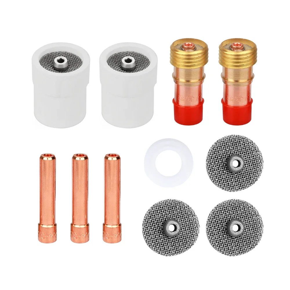 11 шт. TIG Welding 10 # 12 # 14 # 16 # 24 # Белая керамическая насадка, комплект чашек из глинозема, горелки WP17 18, 26, короткие цанги, наборы газовых линз
11 шт. TIG Welding 10 # 12 # 14 # 16 # 24 # Белая керамическая насадка, комплект чашек из глинозема, горелки WP17 18, 26, короткие цанги, наборы газовых линз