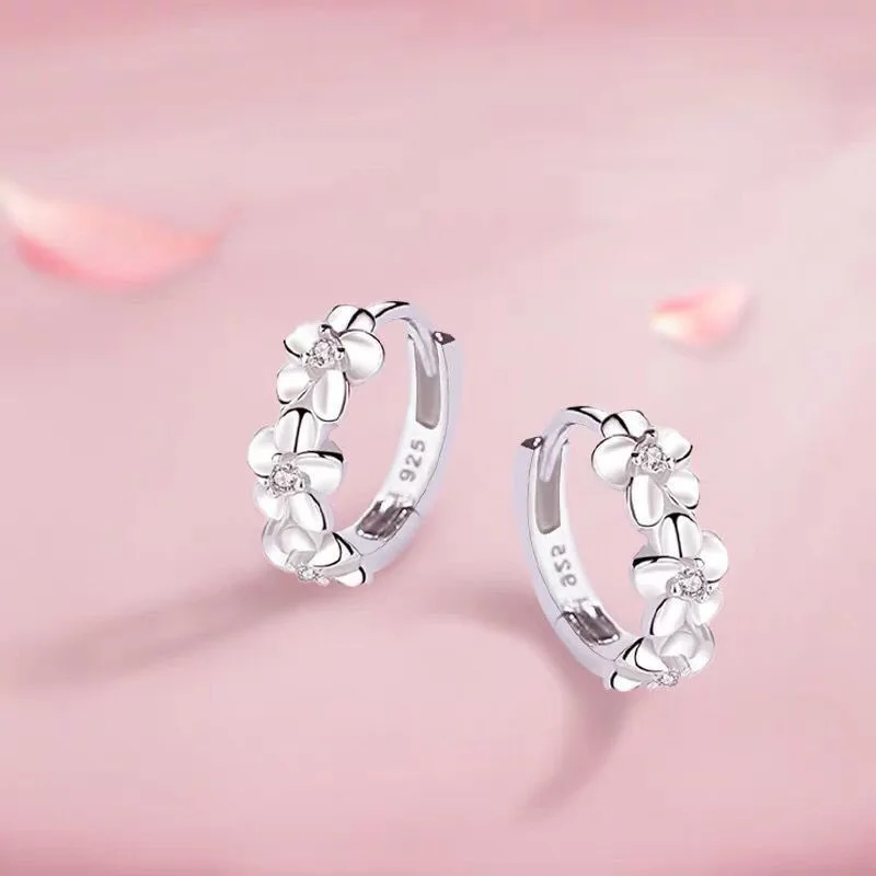 Earrings 925 Sterling Silver Earrings Small Flower Round Earrings Cute Shiny Feminine Charm Jewelry Gifts Flower Earrings
Earrings 925 Sterling Silver Earrings Small Flower Round Earrings Cute Shiny Feminine Charm Jewelry Gifts Flower Earrings