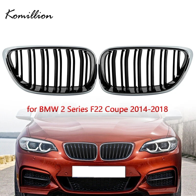 2Pcs Car Center Bumper Grille Glossy Black Chrome Racing Grills for BMW 2 Series F22 Coupe 2014 2015 2016 2017 2018 2019 2020
2Pcs Car Center Bumper Grille Glossy Black Chrome Racing Grills for BMW 2 Series F22 Coupe 2014 2015 2016 2017 2018 2019 2020