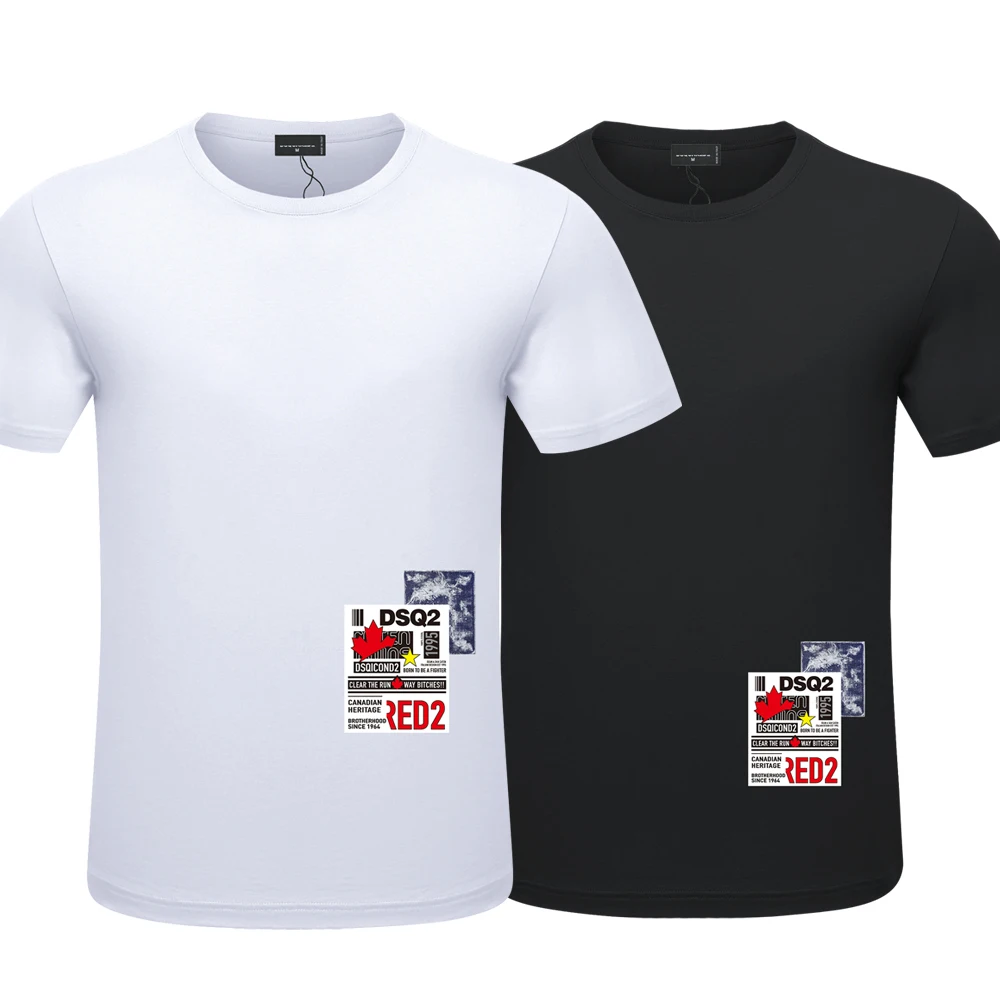 DSQ2 Mens Summer O-Tshirt Mens Mens Casual Print Short Sleeve Couple T-shirt Cotton Sports T-shirt Hip Hop Tees Streetwear
DSQ2 Mens Summer O-Tshirt Mens Mens Casual Print Short Sleeve Couple T-shirt Cotton Sports T-shirt Hip Hop Tees Streetwear