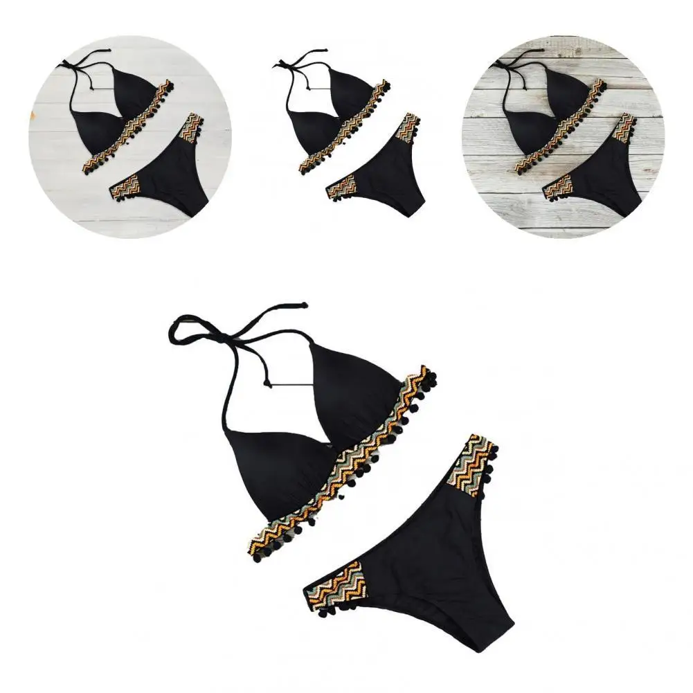 Beautiful Summer Swimsuit Sleeveless Beachwear Bra Briefs Set Female Tummy Control Halter Bikini Set
Beautiful Summer Swimsuit Sleeveless Beachwear Bra Briefs Set Female Tummy Control Halter Bikini Set