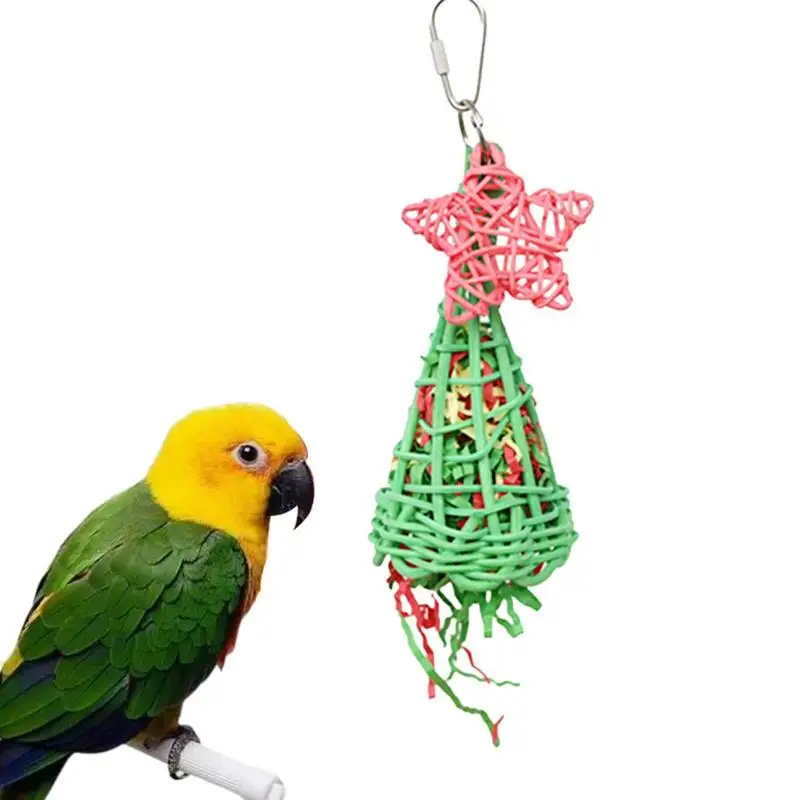 

Bird Toys For Cage Intelligence Toys For Conures With Cone Design Bird Chewing Toys Easy To Chew And Grab For Small Medium