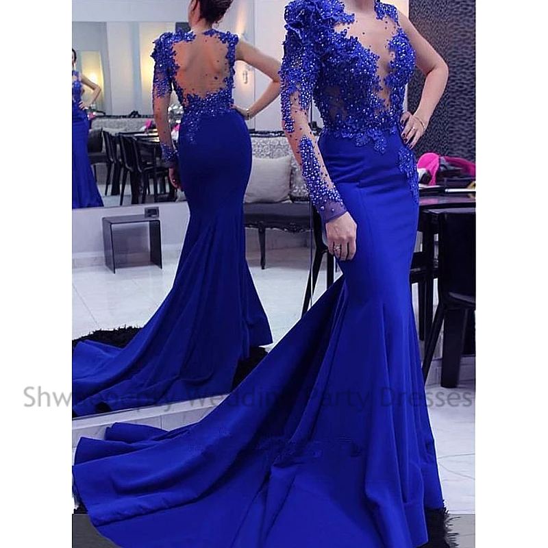 Sexy Mermaid Evening Dresses Lace Flowers Appliques Pearls Beaded Charming Prom Dress Backless V-neck Special Occasion Wear
Sexy Mermaid Evening Dresses Lace Flowers Appliques Pearls Beaded Charming Prom Dress Backless V-neck Special Occasion Wear