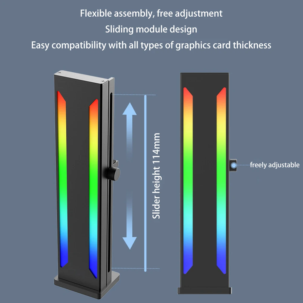 Магнитный графический процессор, поддержка видеокарты 5 в 3PIN RGB, регулируемый фиксатор видеокарты, поддержка AURA SYNC, компьютерные аксессуары ...
Магнитный графический процессор, поддержка видеокарты 5 в 3PIN RGB, регулируемый фиксатор видеокарты, поддержка AURA SYNC, компьютерные аксессуары ...