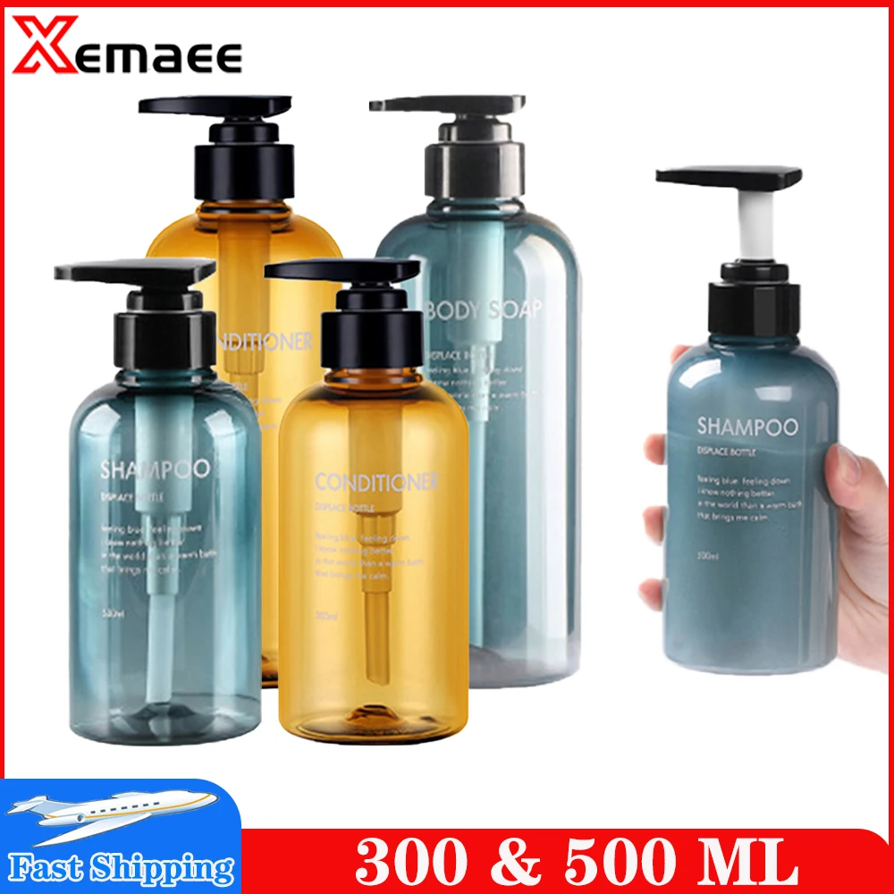 300/500ml Portable Soap Dispensers Bottle Lotion Shampoo Home Empty Bath Pump Bottle Soap Dispenser For Bathroom Shower Gel
300/500ml Portable Soap Dispensers Bottle Lotion Shampoo Home Empty Bath Pump Bottle Soap Dispenser For Bathroom Shower Gel
