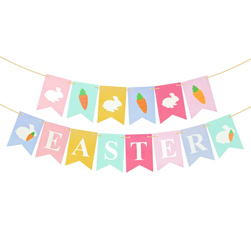 Easter Party Pull Flag Banner Easter Party Cartoon Rabbit Bunny Carrot Paper Garland DIY Home Decoration Holiday Decor Supplies
Easter Party Pull Flag Banner Easter Party Cartoon Rabbit Bunny Carrot Paper Garland DIY Home Decoration Holiday Decor Supplies