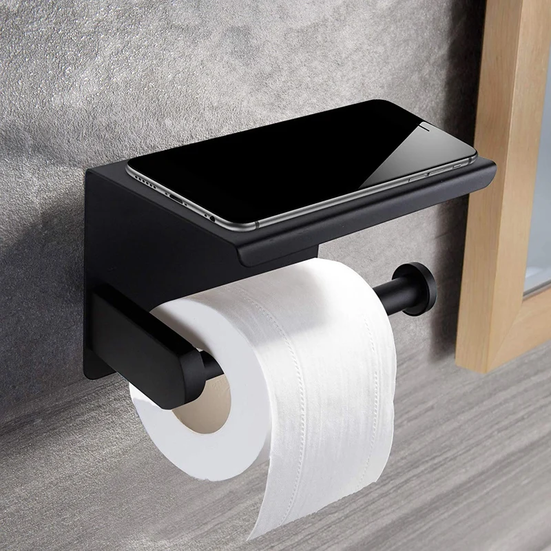 Toilet Paper Holder WC Paper Roll Phone Holder Towel Rack Kitchen Wall Mounted Storage Shelf Bathroom Accessories 
Toilet Paper Holder WC Paper Roll Phone Holder Towel Rack Kitchen Wall Mounted Storage Shelf Bathroom Accessories