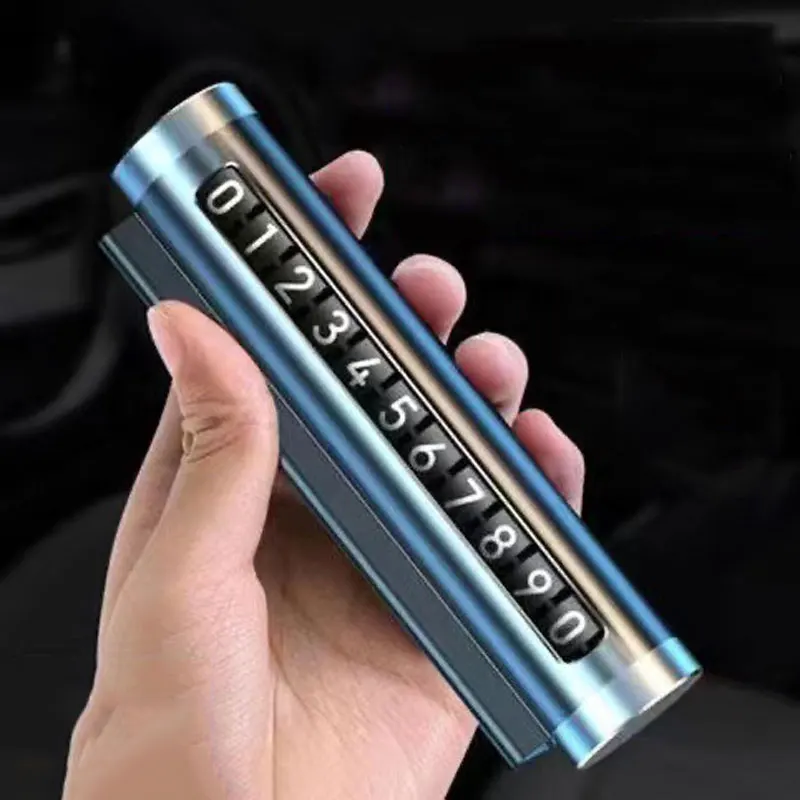 Metal Car Temporary Parking Card Universal Rotate Phone Number Plate Aluminum Stickers Park Stop in Car-styling Auto Accessories
Metal Car Temporary Parking Card Universal Rotate Phone Number Plate Aluminum Stickers Park Stop in Car-styling Auto Accessories
