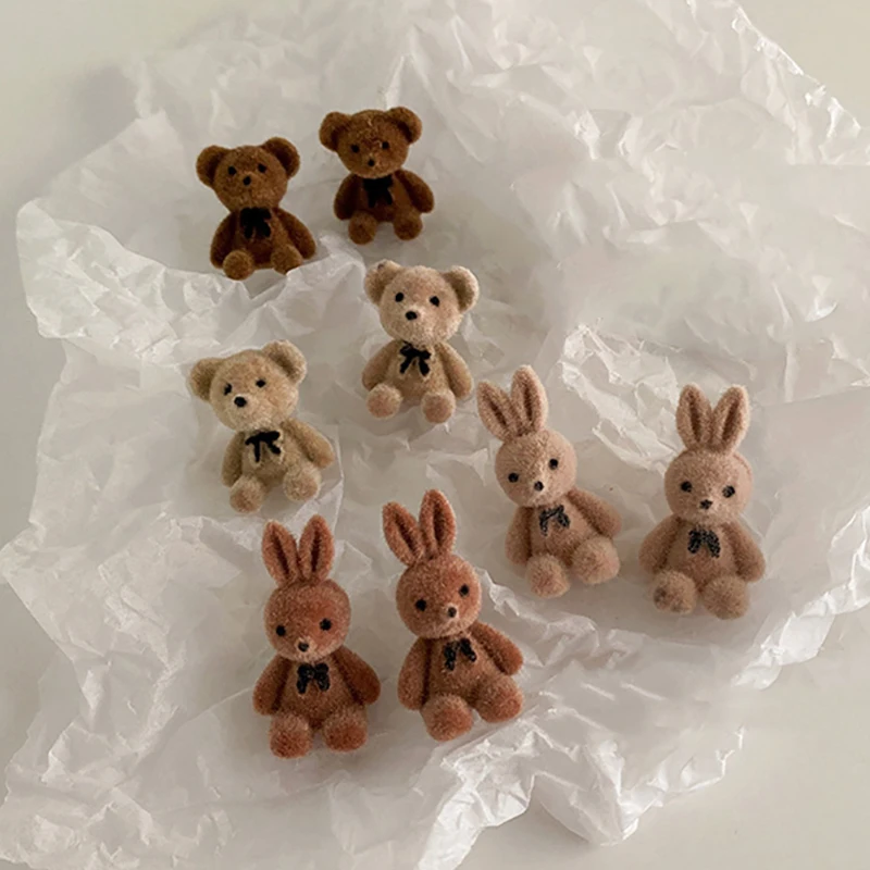 Flocking Plush Rabbit Bear Stud Earrings Kawaii Brown Khaki Animal Rings Earrings For Women Girls Necklace Earring Jewelry Gifts
Flocking Plush Rabbit Bear Stud Earrings Kawaii Brown Khaki Animal Rings Earrings For Women Girls Necklace Earring Jewelry Gifts
