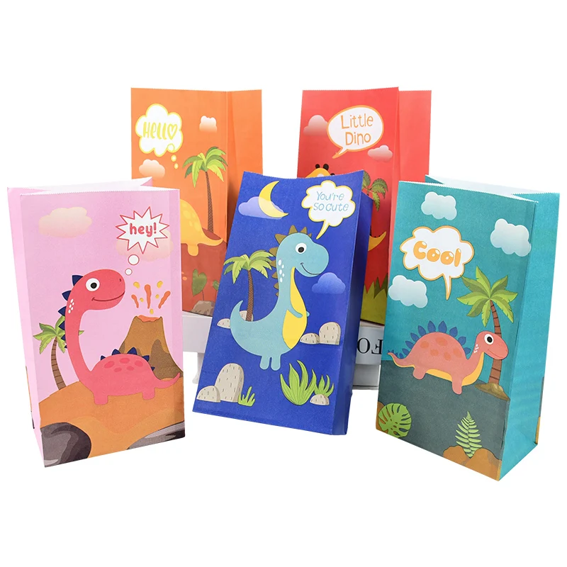 12Pcs Cartoon Dinosaur Paper Gift Bags Candy Cookies Baking Bags Jungle Birthday Party Favor Decoration Baby Shower Supplies
12Pcs Cartoon Dinosaur Paper Gift Bags Candy Cookies Baking Bags Jungle Birthday Party Favor Decoration Baby Shower Supplies