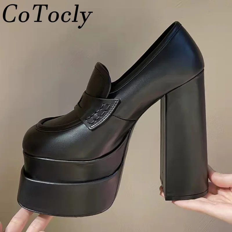 Platform Shoes Women Genuine Leather Chunky Heels Runway Shoes Woman Square Toe Pumps Sandals Super High Heels Shoes Woman
Platform Shoes Women Genuine Leather Chunky Heels Runway Shoes Woman Square Toe Pumps Sandals Super High Heels Shoes Woman