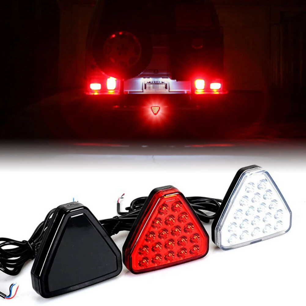 Car F1 Style Triangle Red Light 12-LED 3rd Rear Bumper Tail Stop Strobe Light Brake Light Auto Triangular Brake Lights Universal
Car F1 Style Triangle Red Light 12-LED 3rd Rear Bumper Tail Stop Strobe Light Brake Light Auto Triangular Brake Lights Universal