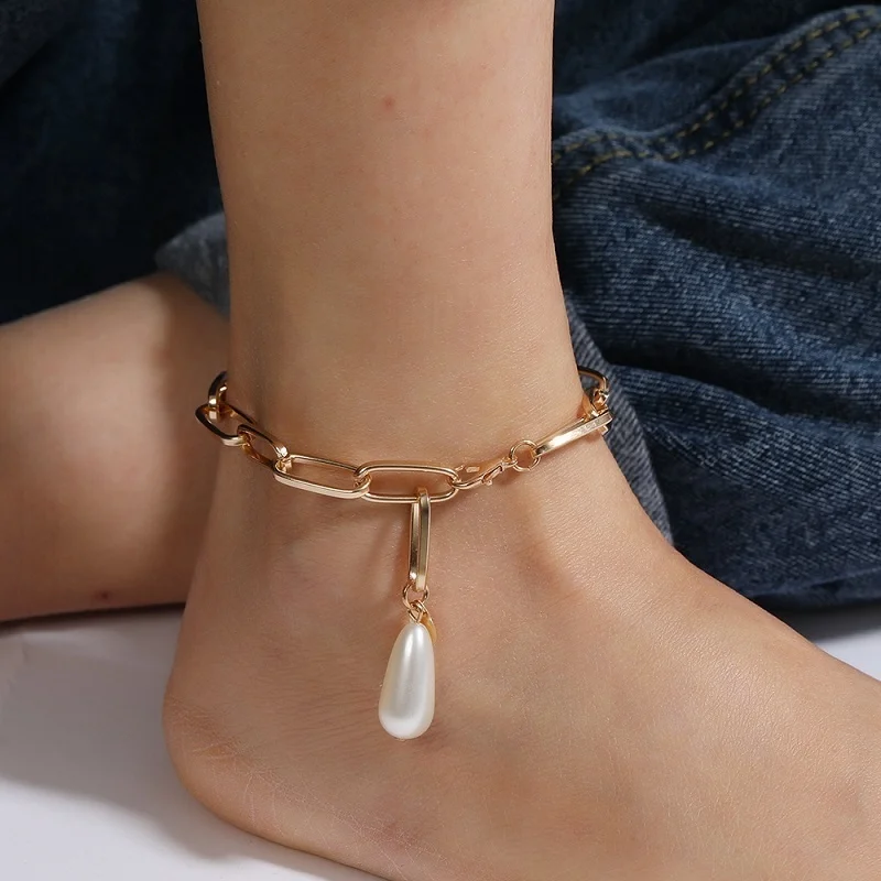 Bohemia Pearl Pendant Anklets For Women Barefoot Gold Color Ankle Bracelets Jewelry Boho Foot Chain Beach Accessories Gift
Bohemia Pearl Pendant Anklets For Women Barefoot Gold Color Ankle Bracelets Jewelry Boho Foot Chain Beach Accessories Gift