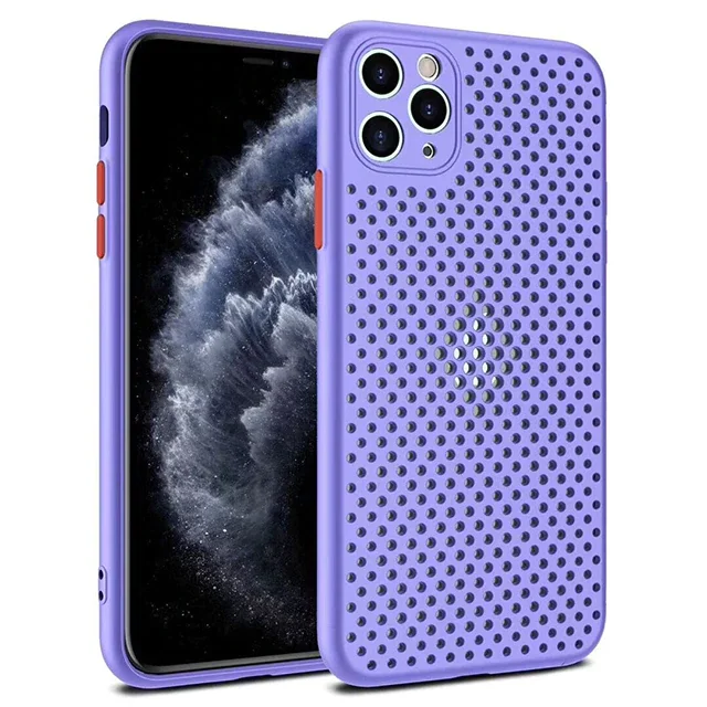 Soft Heat Dissipation Breathable Cooling Case TPU Plain Color Case For iPhone 12 11 11Pro Max XR XS Max X 8 7 6S Plus SE 2 11Pro
Soft Heat Dissipation Breathable Cooling Case TPU Plain Color Case For iPhone 12 11 11Pro Max XR XS Max X 8 7 6S Plus SE 2 11Pro