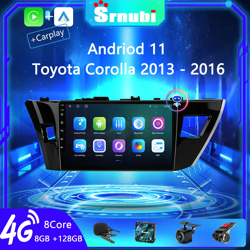 Автомобильный радиоприемник на Android 11 для Toyota Corolla Ralink 2013 2014 2015 2016 мультимедийный плеер стерео динамики навигация GPS 2 Din Carplay
Автомобильный радиоприемник на Android 11 для Toyota Corolla Ralink 2013 2014 2015 2016 мультимедийный плеер стерео динамики навигация GPS 2 Din Carplay