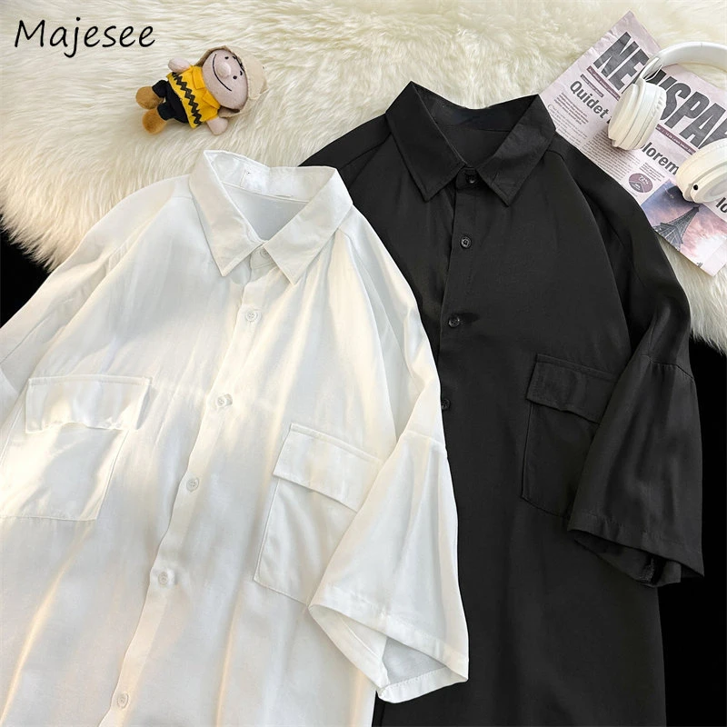 Cargo Shirts Men Baggy Solid Pockets Japanese Fashion Clothing Summer Harajuku Teens Button-Up Handsome Vintage Camisas Simply
Cargo Shirts Men Baggy Solid Pockets Japanese Fashion Clothing Summer Harajuku Teens Button-Up Handsome Vintage Camisas Simply
