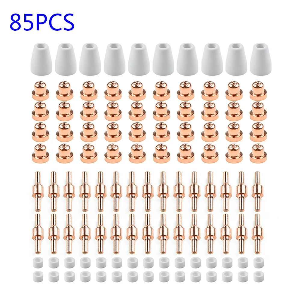 85pcs LG-40 PT-31 Air Plasma Cutting Cutter Consumables CUT-40 CUT-50D CT-312 Plasma Cutter Soldadora Inverter Plasma Tools
85pcs LG-40 PT-31 Air Plasma Cutting Cutter Consumables CUT-40 CUT-50D CT-312 Plasma Cutter Soldadora Inverter Plasma Tools