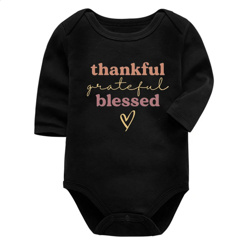 Thankful Grateful Blessed Newborn Clothes Cute Fall Shirt Thanksgiving Baby Girl Clothing Thanksgiving Family Matching Tshirt
Thankful Grateful Blessed Newborn Clothes Cute Fall Shirt Thanksgiving Baby Girl Clothing Thanksgiving Family Matching Tshirt
