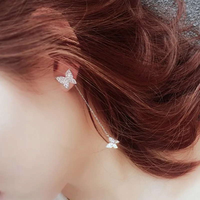 Butterfly Crystal Earrings For Women Dazzling Micro CZ Zircon Earring 
Butterfly Crystal Earrings For Women Dazzling Micro CZ Zircon Earring