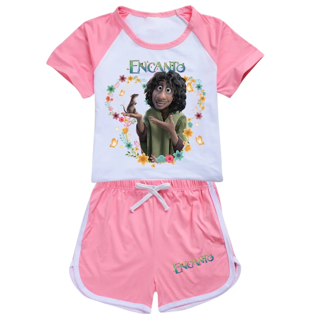 2022Summer Disney Encanto Cartoon Comfortable Sports Girls Boys T-Shirt + Pants 2 Piece Baby Clothing Set Pajamas 2-16Y
2022Summer Disney Encanto Cartoon Comfortable Sports Girls Boys T-Shirt + Pants 2 Piece Baby Clothing Set Pajamas 2-16Y
