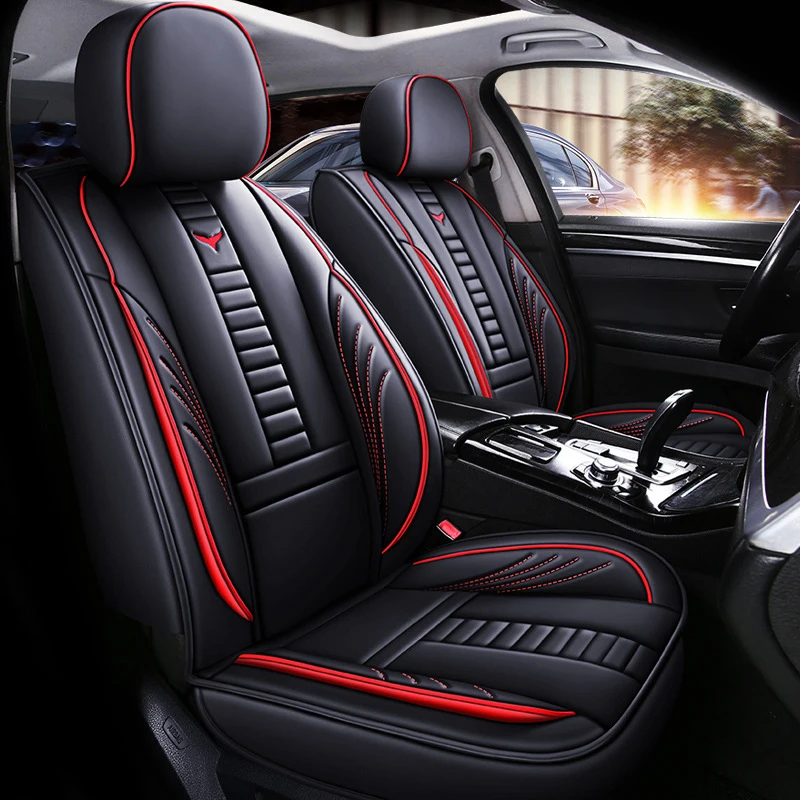 

Универсальный полноразмерный кожаный чехол на сиденье автомобиля для Ford Focus Mondeo Wing Tiger Lavida Hyundai ix35, автомобильные аксессуары, защита
