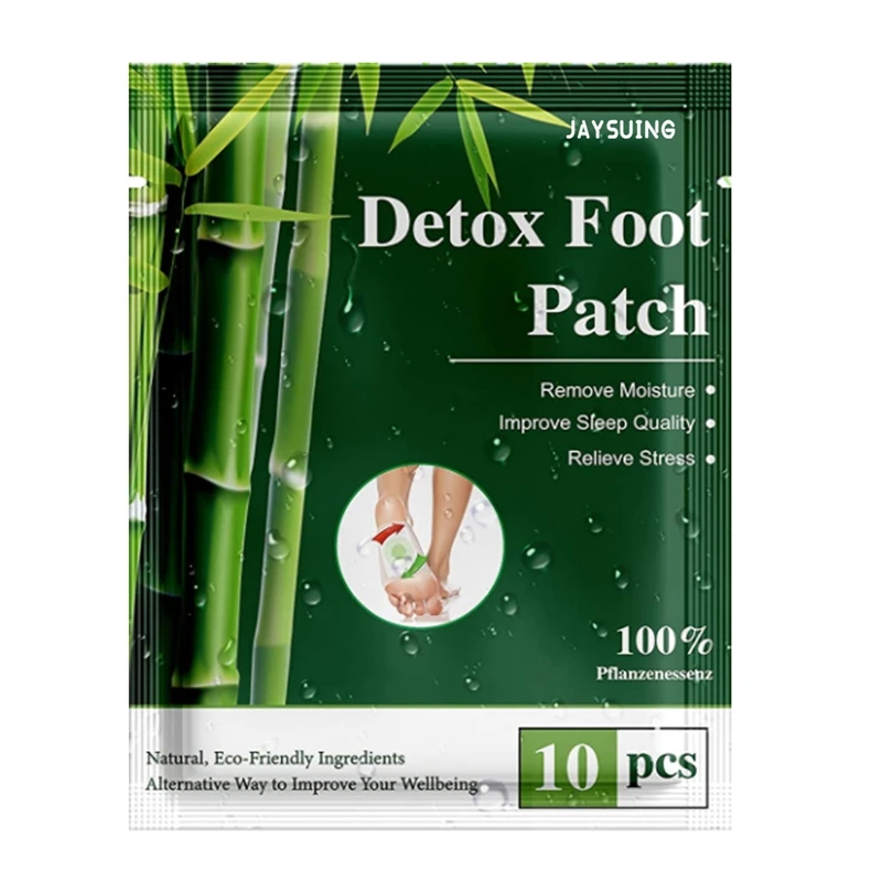 10PCS Bamboo Detox Foot Patches Charcoal Detoxification Pads Body Toxins Cleansing Slimming Stress Relief Feet Care Adhersive
10PCS Bamboo Detox Foot Patches Charcoal Detoxification Pads Body Toxins Cleansing Slimming Stress Relief Feet Care Adhersive