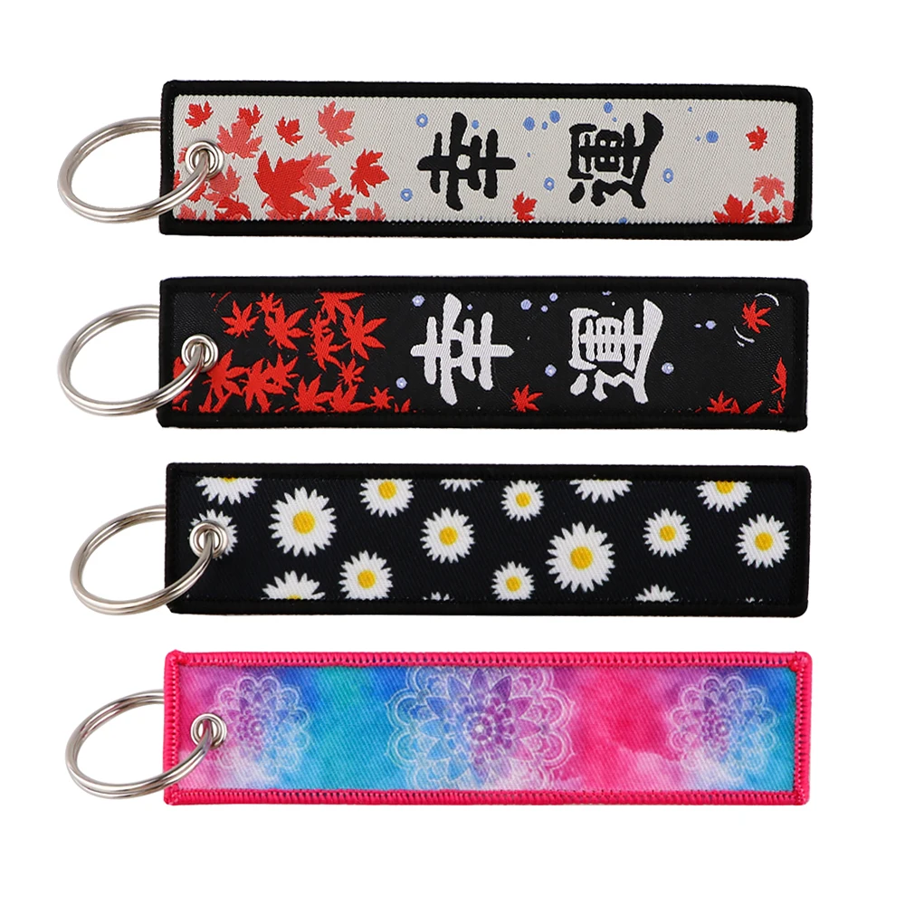 Good Luck Koi Fish Daisy Embroidered Keys Tag Keychains Jet Tag for Women Keyring Car Keys Backpack Jewelry Accessories Gifts
Good Luck Koi Fish Daisy Embroidered Keys Tag Keychains Jet Tag for Women Keyring Car Keys Backpack Jewelry Accessories Gifts
