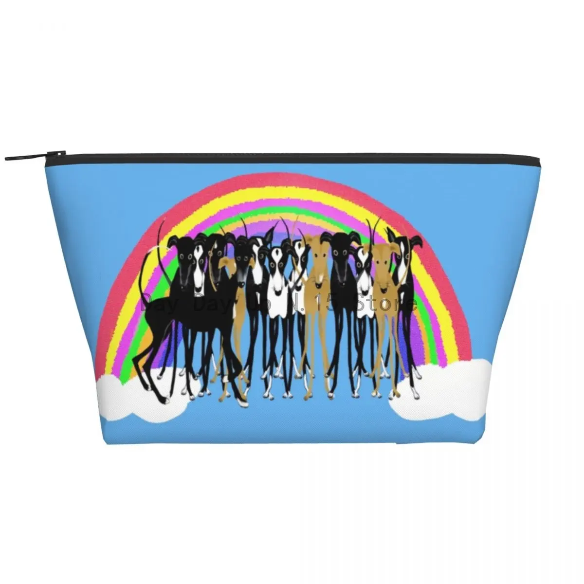 Kawaii Greyhound Rainbow Hounds Travel Toiletry Bag for Women Whippet Sighthound Cosmetic Makeup Bag Beauty Storage Dopp Kit
Kawaii Greyhound Rainbow Hounds Travel Toiletry Bag for Women Whippet Sighthound Cosmetic Makeup Bag Beauty Storage Dopp Kit