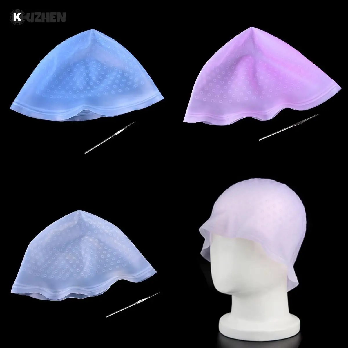 Silicone Hair Coloring Cap Hook Needle Professional Color Dye Highlighting Reusable Frosting Dyeing Tools Beauty Salon
Silicone Hair Coloring Cap Hook Needle Professional Color Dye Highlighting Reusable Frosting Dyeing Tools Beauty Salon
