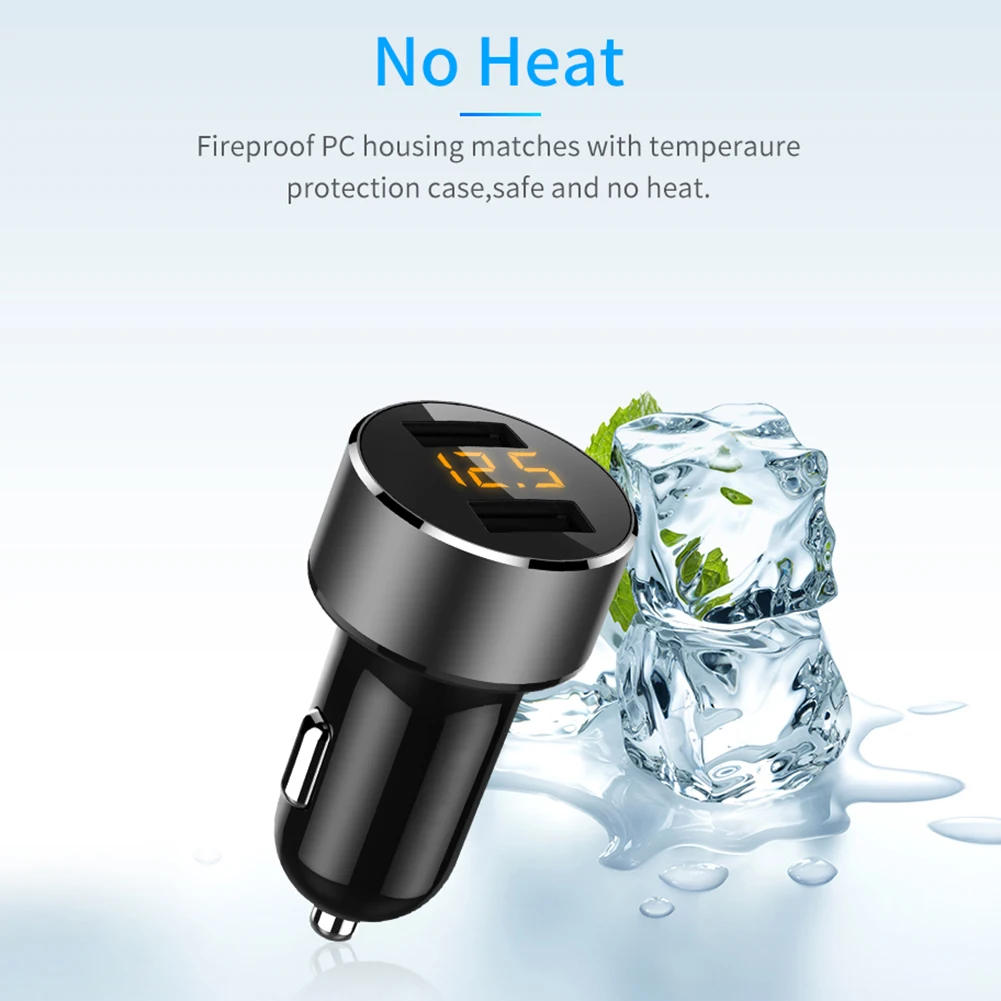 Mini Dual USB 3.6A Car Charger Digital LED Display Car Charger Adapter Dual Mode Power Supply Intelligent Chip
Mini Dual USB 3.6A Car Charger Digital LED Display Car Charger Adapter Dual Mode Power Supply Intelligent Chip