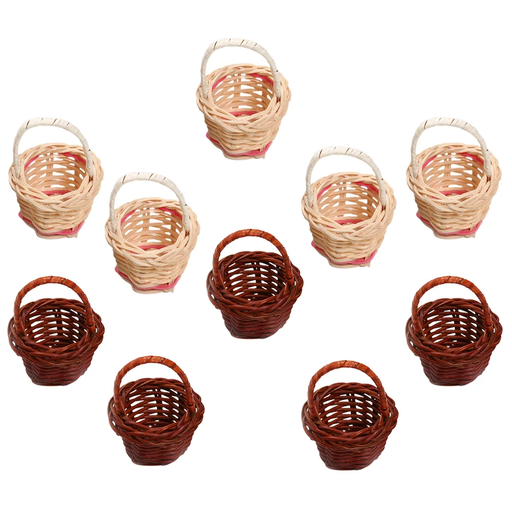 10pcs Basket Miniature Woven Baskets with Handles Succulents Planter Pots Containers Sundries Jewelry Makeup Organizer for Tiny
10pcs Basket Miniature Woven Baskets with Handles Succulents Planter Pots Containers Sundries Jewelry Makeup Organizer for Tiny