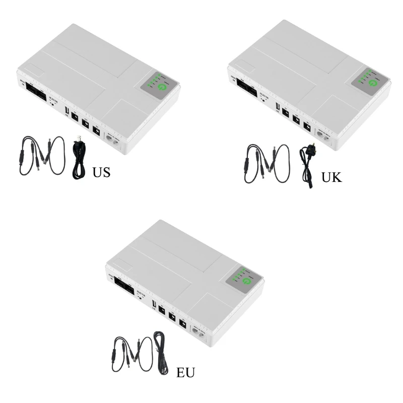 

UPS 10400mAh UPS 5V 9V 12V 1A LCD Monitoring Screen, Standby Power, USB Charging,Uninterruptible Power Supply Battery