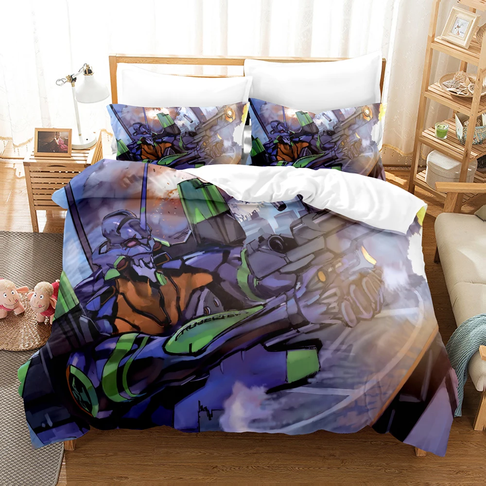 Custom Anime Neon Genesis Evangelion Printed Bedding Set Cartoon Kids Duvet Cover Soft Microfiber Bed Cover 2/3pcs Decor Home
Custom Anime Neon Genesis Evangelion Printed Bedding Set Cartoon Kids Duvet Cover Soft Microfiber Bed Cover 2/3pcs Decor Home