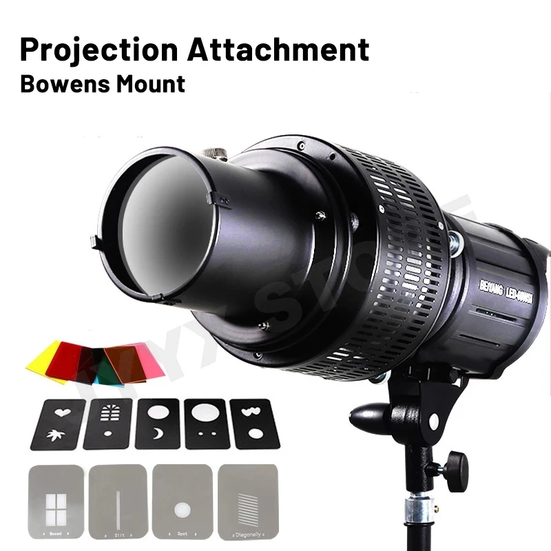 

Universal Bowens Mount Spot Snoot Projection Attachment Focalize Conical Lighting Modifiers for Nanlite Godxo Aputure 200x