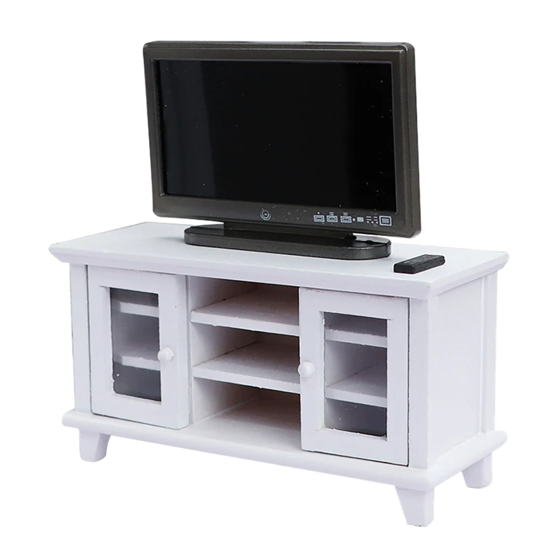 1:12 Dollhouse Miniature Living Room Wooden TV Cabinet Television /TV With Home Decor Dollhouse Accessories
1:12 Dollhouse Miniature Living Room Wooden TV Cabinet Television /TV With Home Decor Dollhouse Accessories