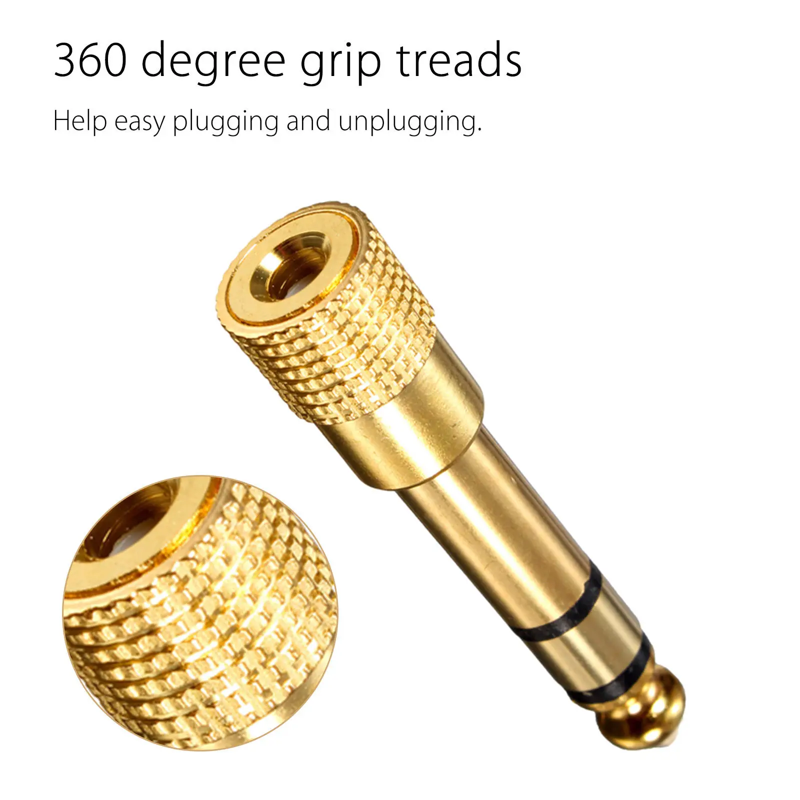 5pcs 6.35mm 1/4" Jack Plug To 3.5mm Male Stereo Headphone Jack Socket Adapter High Quality And Durable
5pcs 6.35mm 1/4" Jack Plug To 3.5mm Male Stereo Headphone Jack Socket Adapter High Quality And Durable