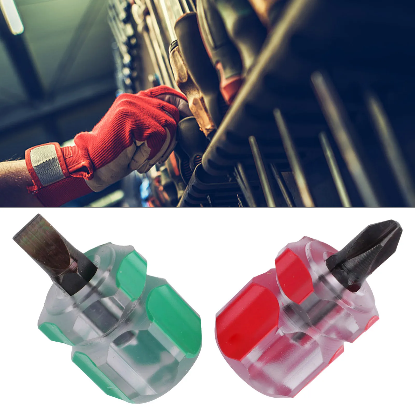 2pcs 37mm Small Stubby Flat Head /Cross-Head Screw Driver Screwdriver Anti-slip Handle Repair Sewing Tools Hand Tool Accessories
2pcs 37mm Small Stubby Flat Head /Cross-Head Screw Driver Screwdriver Anti-slip Handle Repair Sewing Tools Hand Tool Accessories