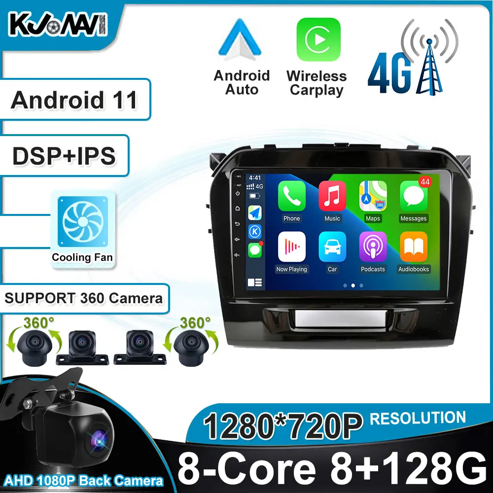 9" Carplay Android 11 DSP Car Radio Auto Stereo Player WiFi Car GPS Navigation For Suzuki Vitara 2015-2019
9" Carplay Android 11 DSP Car Radio Auto Stereo Player WiFi Car GPS Navigation For Suzuki Vitara 2015-2019