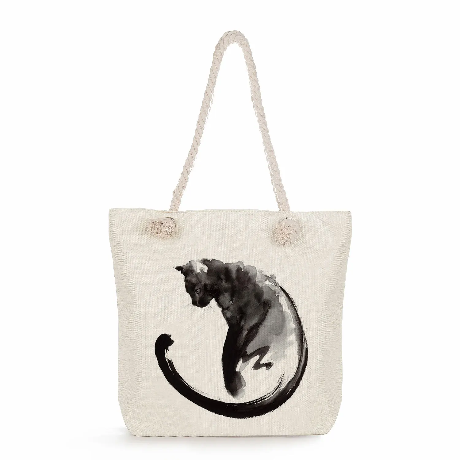 2023 New Kawaii Canvas Print Tote Bag Chinese Style Cat Cartoon Pattern Shoulder Bag Ink Painting Handbag with Cotton Rope
2023 New Kawaii Canvas Print Tote Bag Chinese Style Cat Cartoon Pattern Shoulder Bag Ink Painting Handbag with Cotton Rope