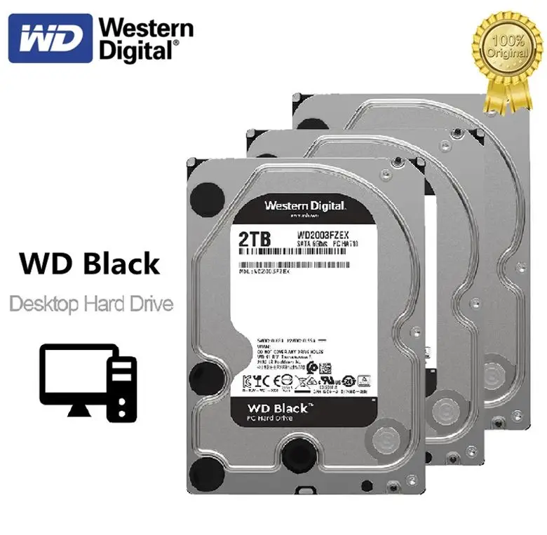 

Western Digital -WD Black Gaming Hard Drive, 3.5 '' SATA3 HDD Device, 1TB, 2TB, 4TB, 6TB, 8TB, 10TB, 7200RPM, Desktop, 6Gb / s
