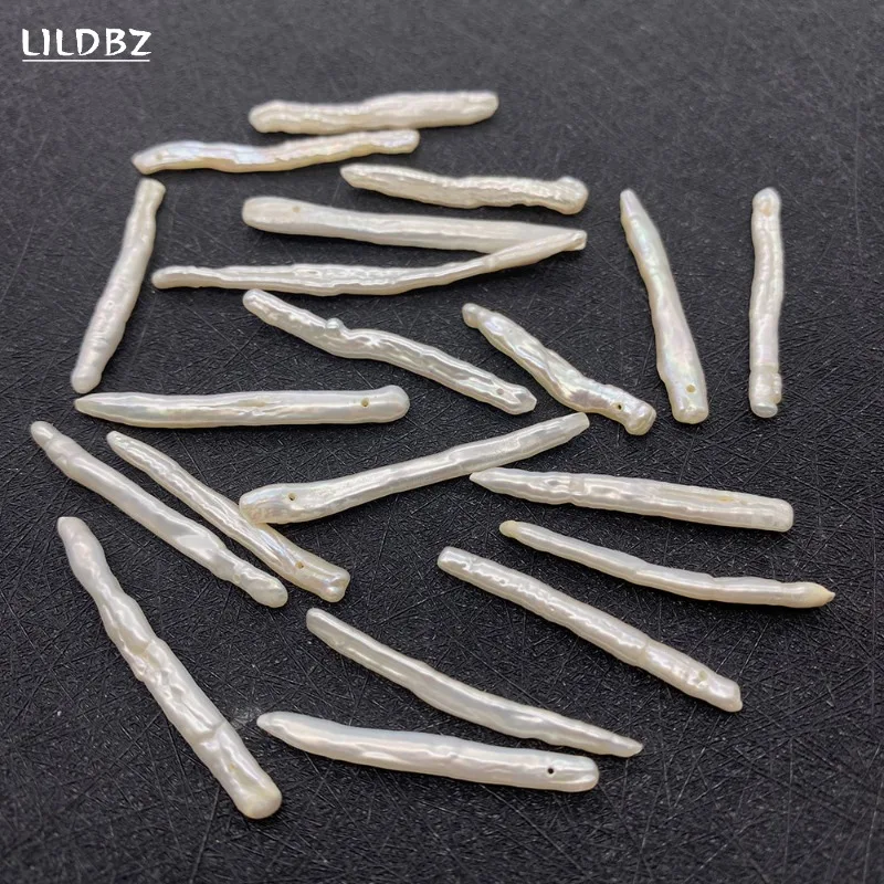 100% Natural Freshwater Pearl Pendant AA Grade Baroque Toothpick Beads Charm Making DIY Necklace Earring Accessories 2pcs/bag
100% Natural Freshwater Pearl Pendant AA Grade Baroque Toothpick Beads Charm Making DIY Necklace Earring Accessories 2pcs/bag