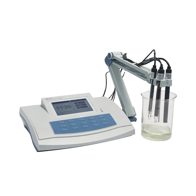 Benchtop Laboratory Multiparameter Water Quality 5 in 1 Conductivity DO Temperature Ion PH Meter
Benchtop Laboratory Multiparameter Water Quality 5 in 1 Conductivity DO Temperature Ion PH Meter