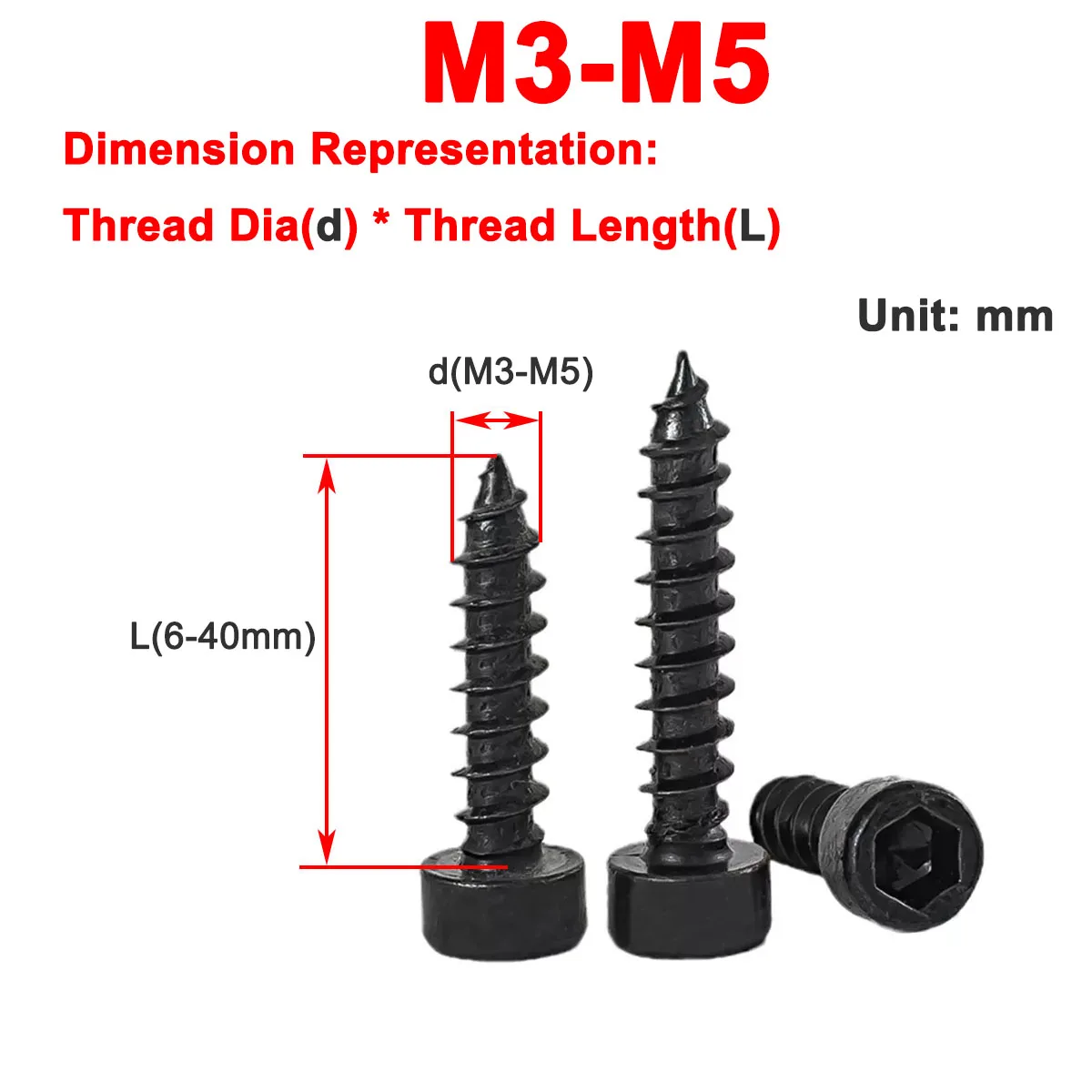 8.8 LevelBlack/ Gold Cylindrical Cup Head Hexagonal Self Tapping Screw Speaker Fixing Pointed Tail Wood ScrewM3M4M5
8.8 LevelBlack/ Gold Cylindrical Cup Head Hexagonal Self Tapping Screw Speaker Fixing Pointed Tail Wood ScrewM3M4M5