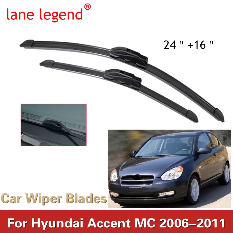2x For Hyundai Accent MC 2006 2007~2011 Front Car Wiper Brushes Blades Window Windshield Windscreen Cleaning Washers Accessories
2x For Hyundai Accent MC 2006 2007~2011 Front Car Wiper Brushes Blades Window Windshield Windscreen Cleaning Washers Accessories