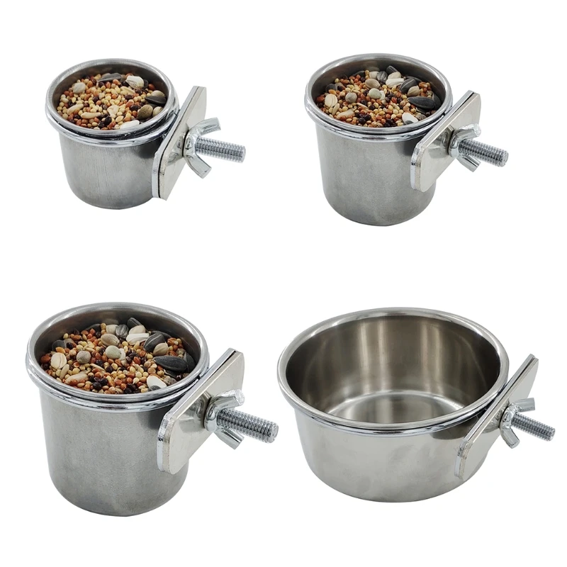 Pet Birds Hanging Cage Bowl Dish Cup Anti-turnover Stainless Lovebird Finches Steel Feeding Food Drinking Feeder for Parakeet
Pet Birds Hanging Cage Bowl Dish Cup Anti-turnover Stainless Lovebird Finches Steel Feeding Food Drinking Feeder for Parakeet