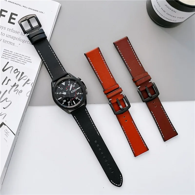 20mm 22mm Watch band Quick release Leather Strap for Samsung Galaxy Watch 5pro 45mm Active4 40 44mm huawei watch gt 2 WatchBand
20mm 22mm Watch band Quick release Leather Strap for Samsung Galaxy Watch 5pro 45mm Active4 40 44mm huawei watch gt 2 WatchBand