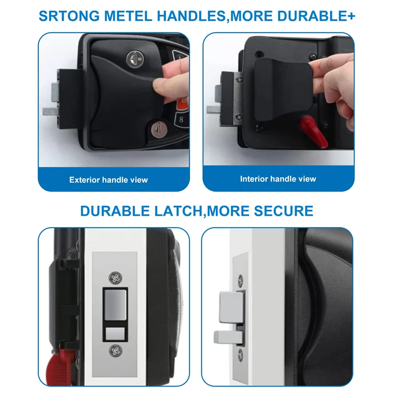 RV Keyless Entry Door Lock Latch Hatch Caravan Motor Home Car Drawer Handle with Deadbolt Integrated Keypad Fob
RV Keyless Entry Door Lock Latch Hatch Caravan Motor Home Car Drawer Handle with Deadbolt Integrated Keypad Fob